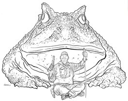 Geof Darrow - Shaolin cowboy - Illustration originale