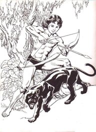 Miguel Quesada - Pequeña Pantera Negra - Original Illustration