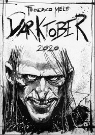 Federico Mele - Darktober 2020 : Uncle Creepy - Original Illustration