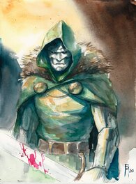 Federico Mele - Doctor Doom - Illustration originale