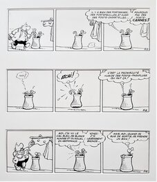 Greg - Achille Talon : gags 517, 518, 519 - Planche originale