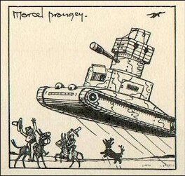 Signée Marcel Prangey dans La Dernière Case avec Le Tank qui vole.... Signée Marcel Prangey dans La Dernière Case avec Le Tank qui vole....