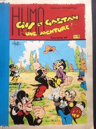Chott - Chott Pierre Mouchot Gus et Gaëtan 9 Une Aventure ! .. ,Couverture Originale Couleur Directe 1949 Bd Comique Top . - Couverture originale