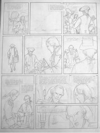 Jean-Paul Dethorey - Dethorey : Planche crayonnée du passage de Venus - Original art