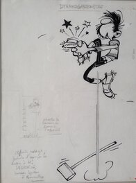André Franquin - Le "DynamoGastomètre" - Planche originale