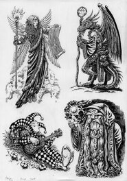 Illustration originale - Donjons et Dragons - 3° feuillet