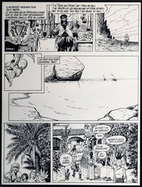 Planche originale - 1988 - Lester Cockney : La Déchirure - Espagne 1860 -