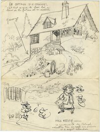 Raymond Macherot - Clifton dessin preparatoir - Comic Strip