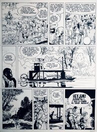 Planche originale - 1988 - Jim Cutlass : Colts, Fantômes et Zombies - Parce que tu crois que je l'aime, le bayou, moi ? -