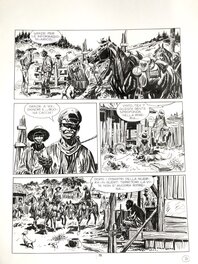 José Ortiz - José ORTIZ : TEX WILLER L’or du Sud - Planche originale