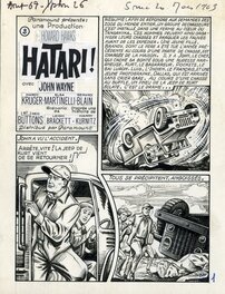 René Brantonne - Hatari ! - Planche originale