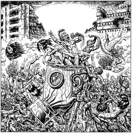 Raúlo Cáceres - Mundo Mutante - Original Illustration