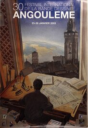 Affiche (utilisée aussi pour le programme) du 30e festival d’Angoulême Affiche (utilisée aussi pour le programme) du 30e festival d’Angoulême