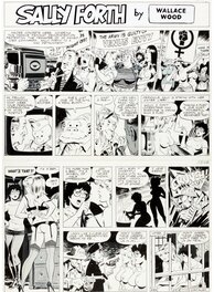 Wally Wood - Sally Forth Comic Strip #S82 - Planche originale