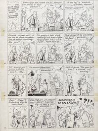 Pom - Piet Pienter en Bert Bibber : Hypnose-stralen - Planche originale