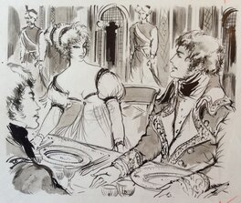 Jacques Grange - Napoléon et ses Amours - Original Illustration