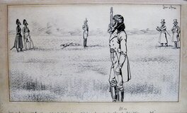 Caran d'Ache - Duel - Planche originale