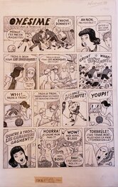 Planche originale - Onésime et les Canadiens de Montreal - Février 1988