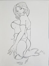 Chris McJunkin - White Queen by Chris McJunkin - Original Illustration