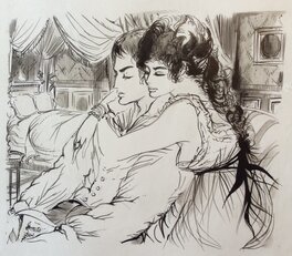 Jacques Grange - Napoléon et ses Amours - Original Illustration