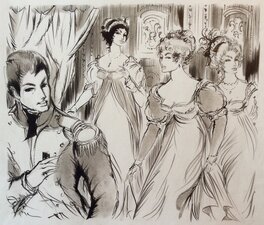 Jacques Grange - Napoléon et ses Amours - Original Illustration