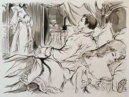 Jacques Grange - Napoléon et ses Amours - Original Illustration