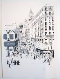 Dominique Corbasson - Corbasson - Montmartre - Dessin original Les Nones - Illustration originale