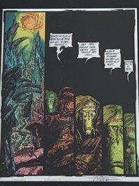 Philippe Druillet - Bleu original de  La Nuit - Comic Strip