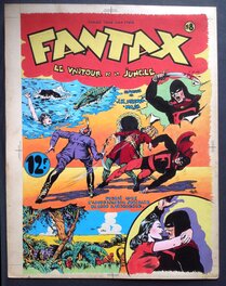 Chott - Chott Couverture originale FANTAX 8 . BD 1947 Editions Pierre Mouchot - Couverture originale