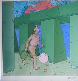 Moebius - Moebius - Mise en couleur Le Major pour l'artbook Starwatcher - Comic Strip