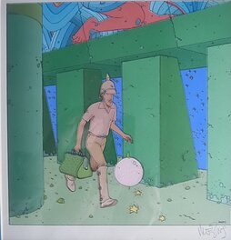 Moebius - Mise en couleur Le Major pour l'artbook Starwatcher