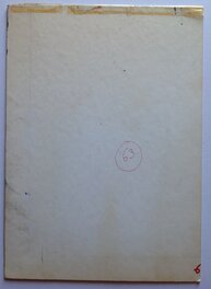 Le Verso de La Couverture Originale avec indication N°63 .... au milieu