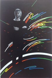 Original Cover - Kelek ( Keleck ) Vautours . Couverture Originale Marc Bourgeois Titres SF 53 .