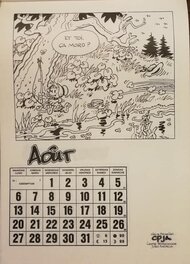Le dessin du calendrier (image de Ph. Mouvet) Le dessin du calendrier (image de Ph. Mouvet)