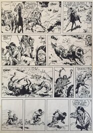 Jijé - Jijé, Jerry Spring #12, Fort Red Stone, planche n°16, 1958. - Planche originale
