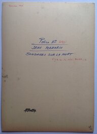 Le Verso de La Couverture Originale avec indication , Signature de Michel Gourdon , Etc .... Le Verso de La Couverture Originale avec indication , Signature de Michel Gourdon , Etc ....
