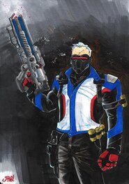 Julien Hugonnard-Bert - Soldier:76 (Overwatch) - Original Illustration