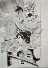 Mamoru Uchiyama - Onimaro Zanjin Ken manga - Planche originale