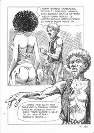 Alberto Del Mestre - Les frontières de la liberté - La Schiava n°1 page 148 (série jaune n° 107) - Planche originale