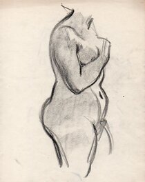 André Franquin - Franquin - Etude de nu - Œuvre originale