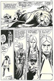 Joe Kubert - Showcase # 86 p. 21 . Firehair . - Planche originale