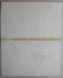 Le Verso de La Planche originale avec Aucune indication , Etc...