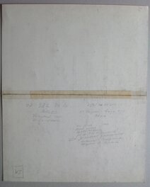 Le Verso de La Planche originale avec Aucune indication , Etc... Le Verso de La Planche originale avec Aucune indication , Etc...