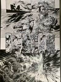 Pierre-Denis Goux - Terres d'Arran - Nains -  Torun de la forge - Tome 11 - Planche originale