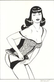 Philippe Berthet - Pin-Up - Dottie - Original Illustration