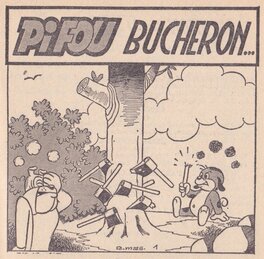Page de titre de "Pifou bûcheron".