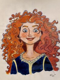 Xavi - Princesse Mérida - Original Illustration