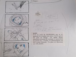 Immortel, détail du story board Immortel, détail du story board