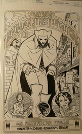 Cliff Chiang - Batman cover the golden streets of gotham - Couverture originale