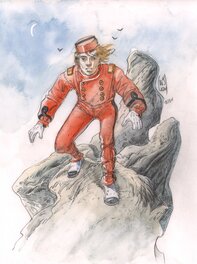 François Plisson - Fan-Art sur le Spirou d'Emile Bravo - Illustration originale